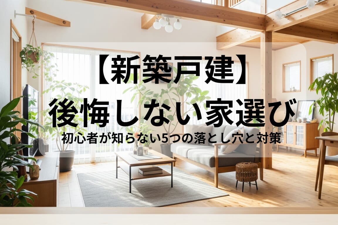 【新築戸建】後悔しない家選び｜初心者が知らない5つの落とし穴と対策